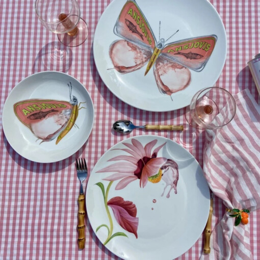 Botanical Wonders - Set van 4 dinerborden