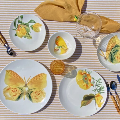 Botanical Wonders - Set van 4 dinerborden