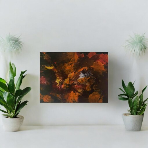 Exploring the unknown, mixed media schilderij