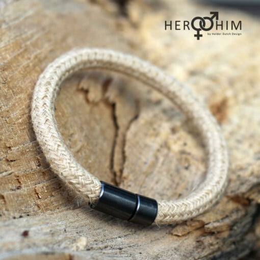 Armband van Textielsnoer - Jute