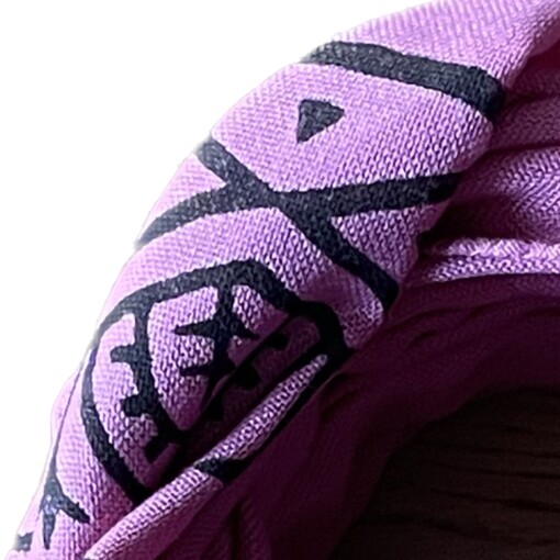 Handgemaakte fuchsia kleur katoenen sjaal
