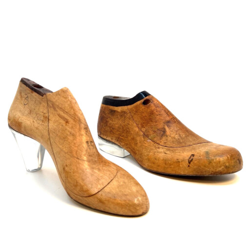 Vintage schoenleest met hak | dames model