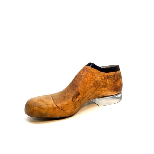 Vintage schoenleest met hak | heren model