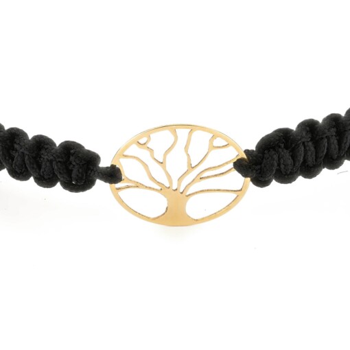 14 karaat geelgouden Levensboom armband
