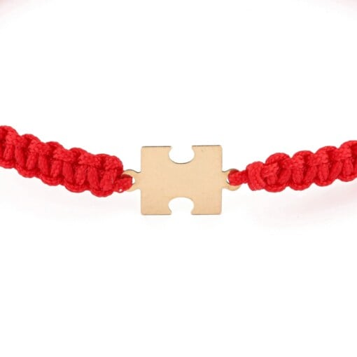 Set armbanden 14 karaat geelgouden Puzzelstukjes