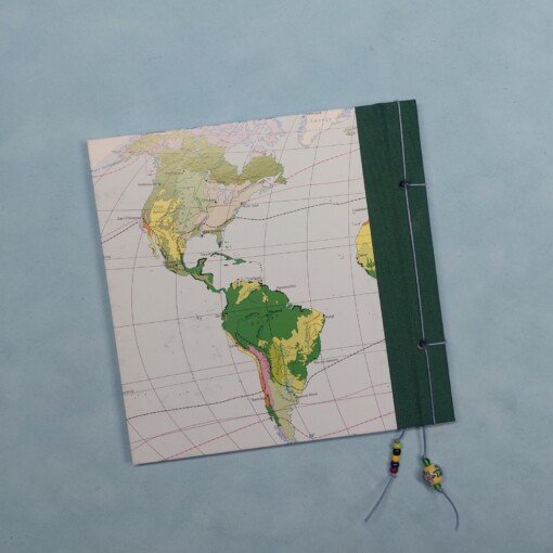 Reisboekje / Traveljournal - Wereld (donker groen)