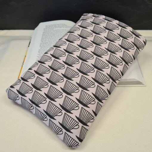 Booksleeve Coffee Break – Canvas Booksleeve met Koffiekopjesprint