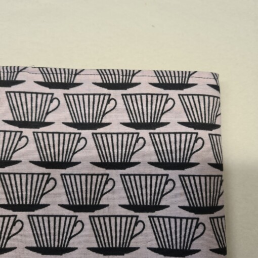 Booksleeve Coffee Break – Canvas Booksleeve met Koffiekopjesprint