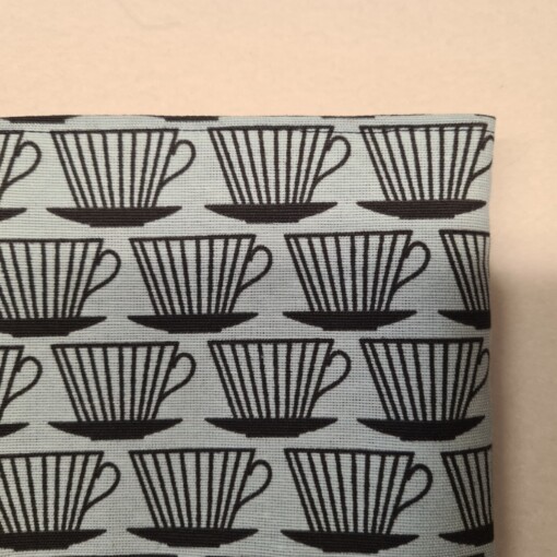 Booksleeve Coffee Break – Canvas Booksleeve met Koffiekopjesprint