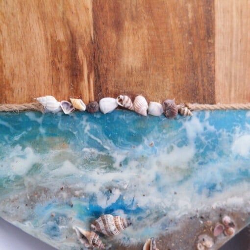 Grote borrelplank rond "zee"
