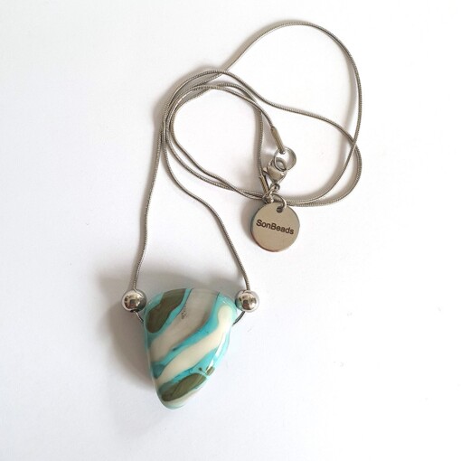 Ketting glaskraal lente driehoek