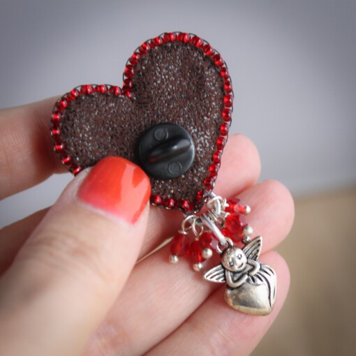 Unieke "Sleutel tot mijn hart" broche voor valentijnsdag, een romantisch cadeau voor haar.