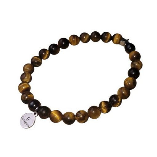 Elastische armband tijgeroog op maat gemaakt