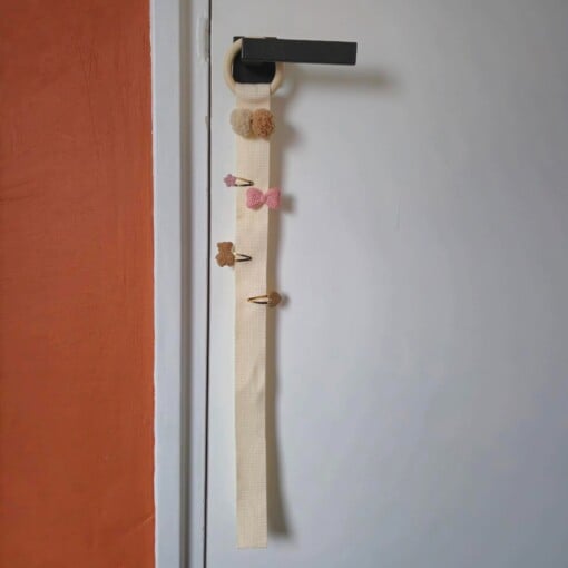 Haarspeldjes organizer beige 60cm