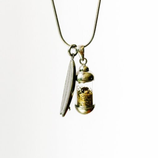 Laguna Beach Pendant Shortboard Ketting Zilver