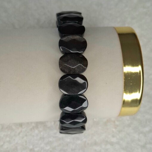 Obsidiaan Armband