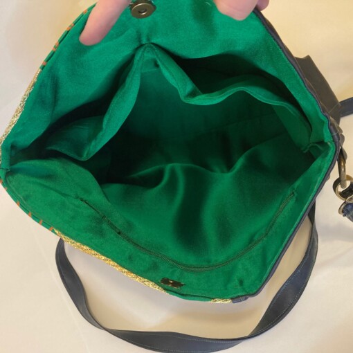 Schoudertas met vintage Japanse stof