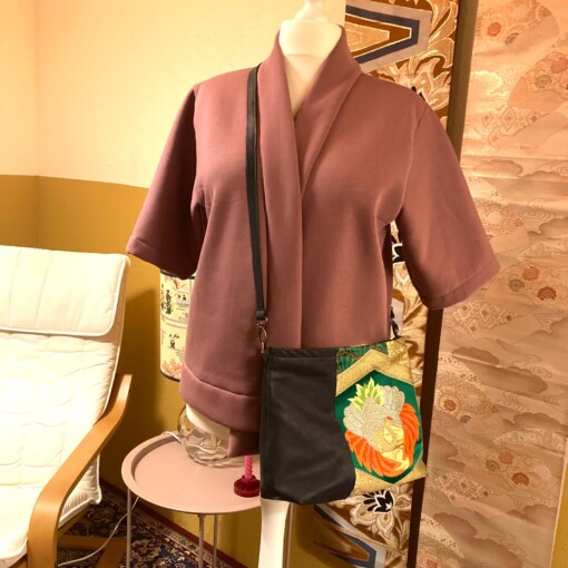 Schoudertas met vintage Japanse stof