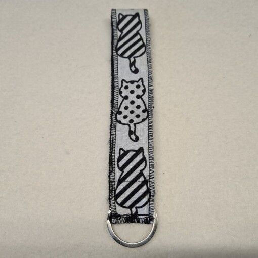 Sleutelhanger met katten print