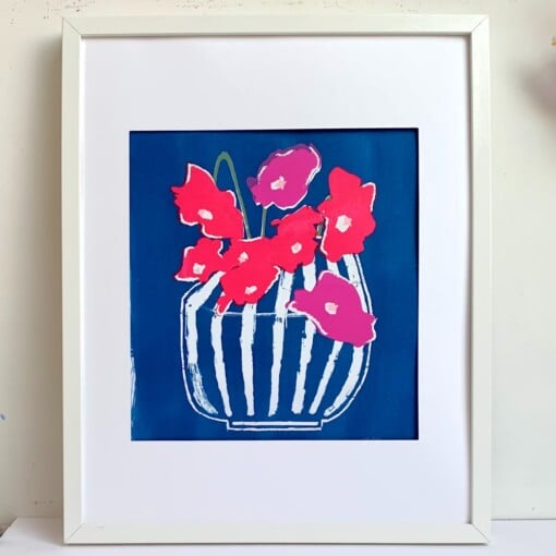 Zeefdruk bloemen