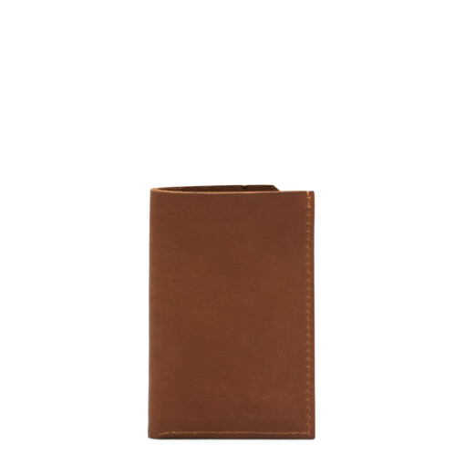 Beocca - Leren kaarthouder Argyle cognac