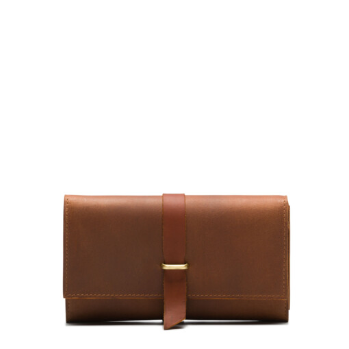Beocca - Leren portemonnee Yarra cognac