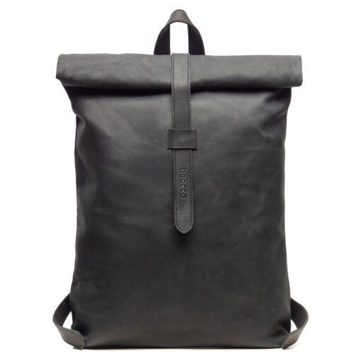 Beocca - Leren rugzak Mavis zwart - 15" laptoptas