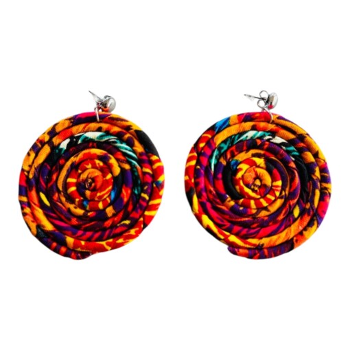 Swirl Oorbellen rood
