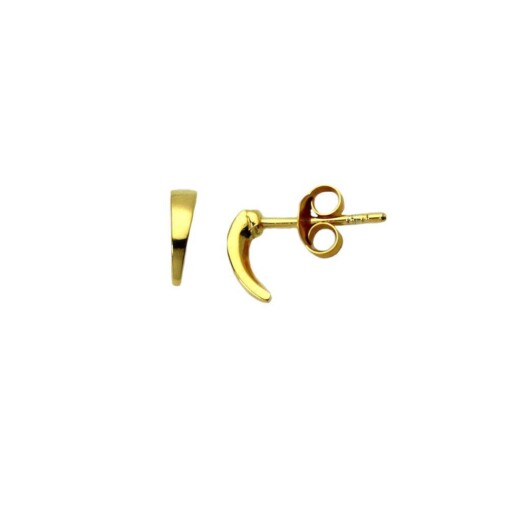 Gold Plated Hook Stud Earring