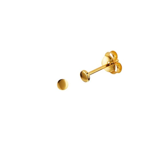 Gold Plated Mini Stud Earring 3mm