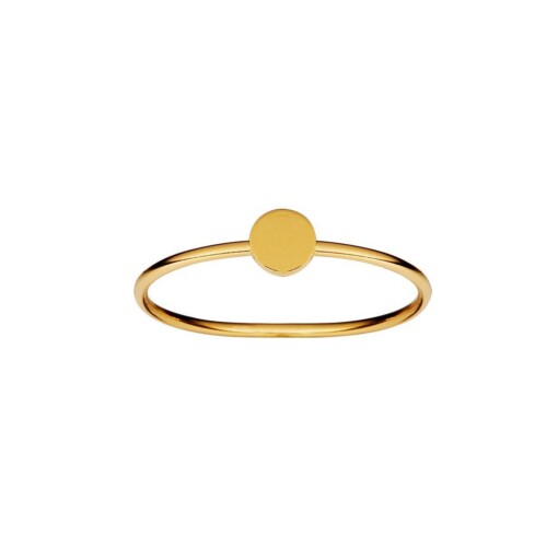 Gold Plated Ring Big Circle