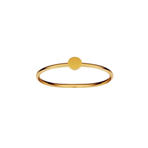 Gold Plated Ring Small Circle