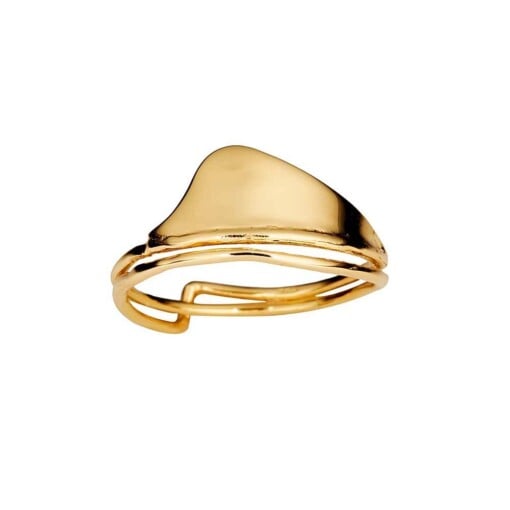 Gold Plated Shark Ring