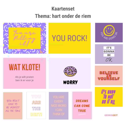 Kaartenset Hart onder de riem