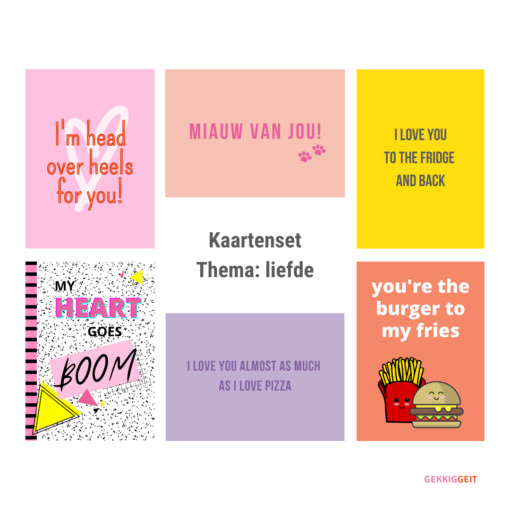 Kaartenset Liefde