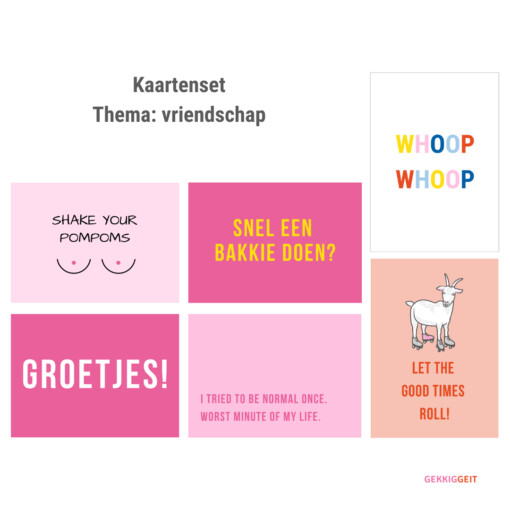 Kaartenset Vriendschap