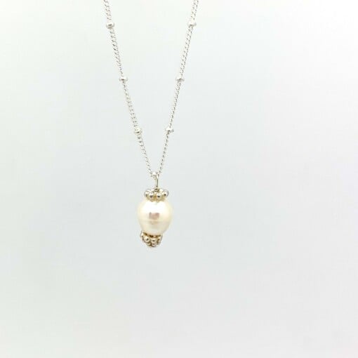 Pearl Necklace Silver