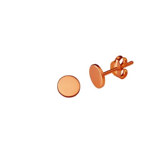 Rosé Gold Plated Stud Earring 7mm