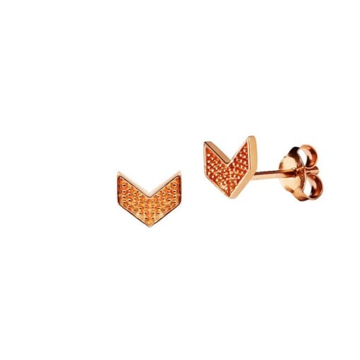 Rosé Gold Plated Wing Stud Earring