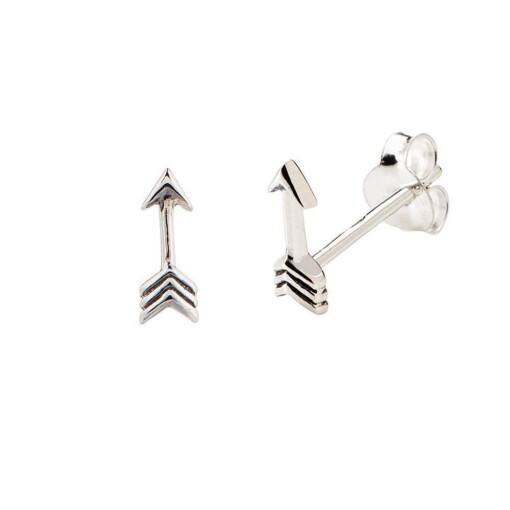 Silver Arrow Stud Earring