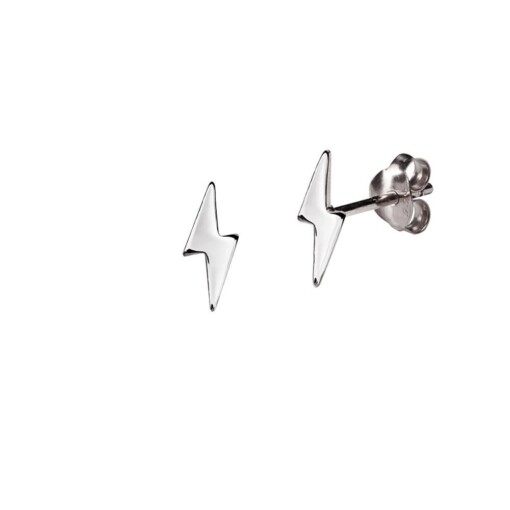 Silver Flash Stud Earring
