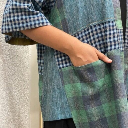 Teal Boxy Kimono