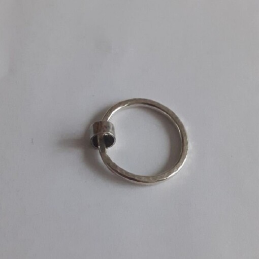 Zilveren meditatie ring, unisex design