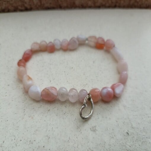 Armband Andes Opaal met zilveren hartje