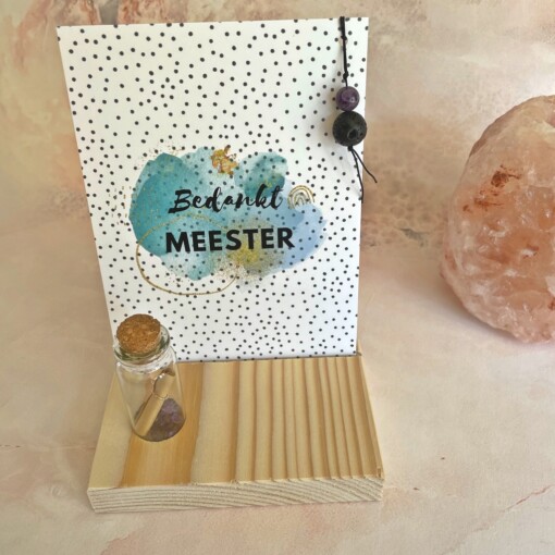 Bedankt Meester - Amethist