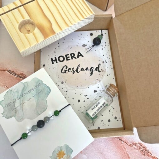 Cadeauset Geslaagd - Veel geluk