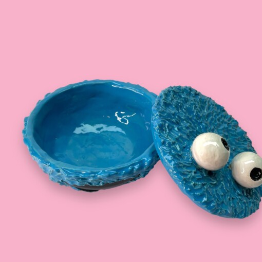 Keramiek Koektrommel Cookiemonster voor al je favoriete koekjes