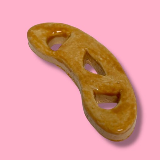 Krakeling koekje van keramiek om op te hangen