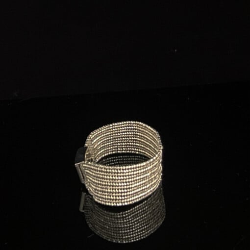Miyuki beads armband | zilverkleur met verwisselbare magneetsluiting