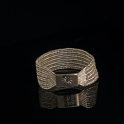 Miyuki beads armband | zilverkleur met verwisselbare magneetsluiting